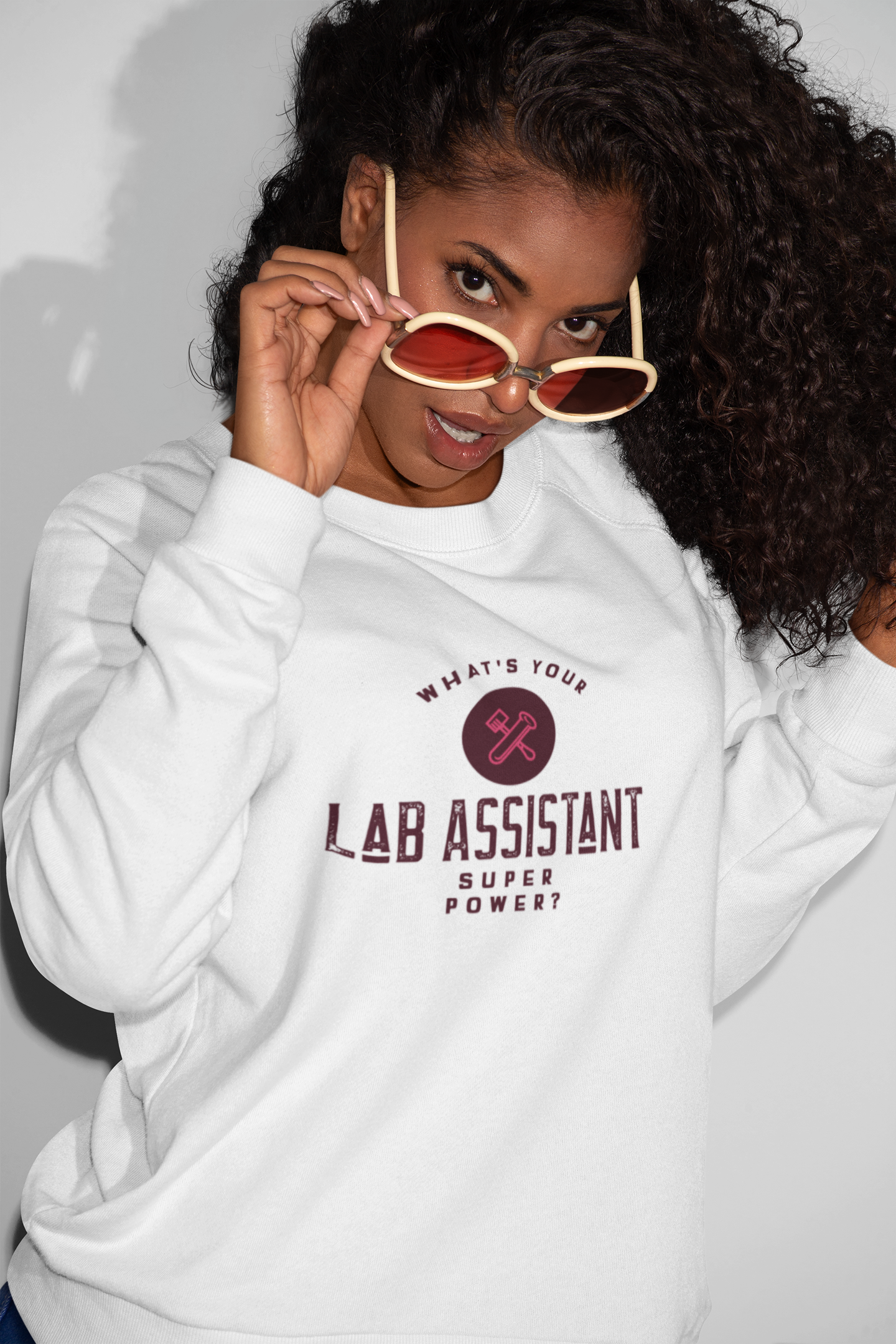 What’s your super power lab assistant sweatshirt