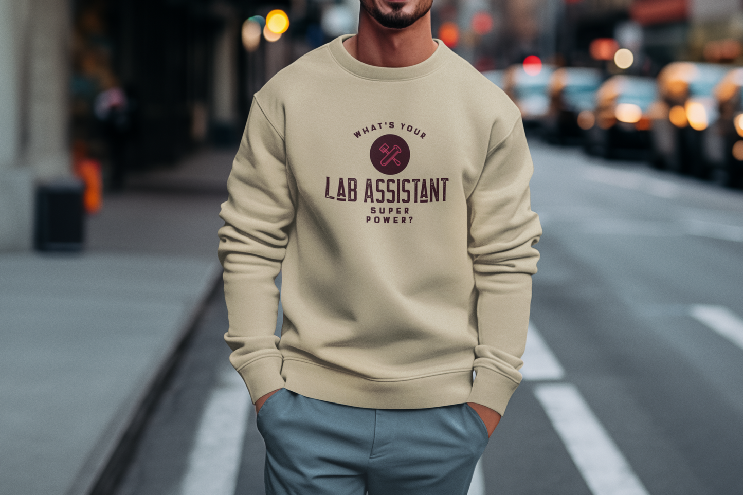 What’s your super power lab assistant sweatshirt
